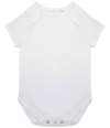 LW655 Larkwood Organic Baby Bodysuit White colour image